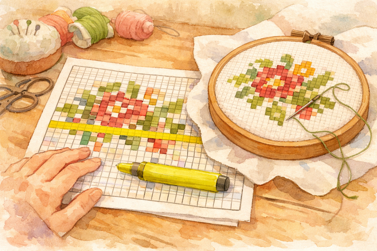 How to Read a Cross-Stitch Pattern Chart